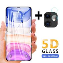 5D Curved Edge Glass Camera Protector For iPhone 11 Pro Max X Full Cover Screen Protector For iPhone XS Max X XR Tempered Glass 2024 - compra barato