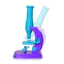 Kids 150X DIY Microscope Science Experiment Equipment Puzzle Early Education Toy 2024 - buy cheap