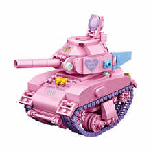 455 Uds LOZ MINI bloques de construcción tanque Rosa modelo creativo Asamblea Anime acción educativa Figuers juguetes para niños Brinqueos1118 2024 - compra barato