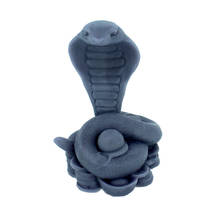 Molde de silicone cobra 3d para sabão artesanato molde de resina escultura em sal 2024 - compre barato