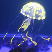 Artificial Jellyfish Vivid Luminous Aquarium Safe Decoration Water Tank Lifelike Silicone 2024 - buy cheap