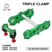 Triple Tree Clamps Steering Stem And Clamp Riser Adaptor For Kawasaki KX250F KX450F KX 250F 450F 250 450 F 2013-2016 Motorcycle 2024 - buy cheap