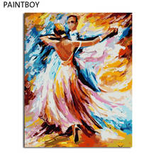 PAINTBOY-pintura al óleo Digital por números, imágenes enmarcadas, figura, bricolaje, decoración del hogar, caligrafía 2024 - compra barato