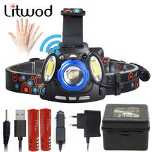 Litwod Z20 XM-L T6 COB LED Head Lamp flashlight torch Powerful headlamp 6000 Lumen By 18650 Battery For Hunting Fishing Riding 2024 - buy cheap