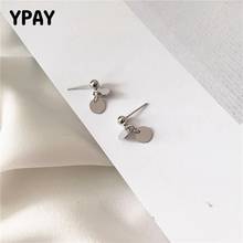 YPAY 2020 Womens Earring 100% 925 Solid Sterling Silver Wafer Charm Dangle Earrings For Women Sterling-silver-jewelry YME420 2024 - buy cheap