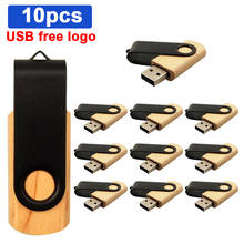 10pcs/lot Customize Logo Free Wooden Usb 2.0 Pendrive 4GB 8GB Mini Photography Gift Gadget 16GB 32GB USB Flash Drive Pen Drive 2024 - buy cheap