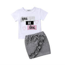 Newborn Kid Baby Girl Sequins Tops T shirt Short Skirts Dress Outfit Dresses Beautiful arrival Clothes Set Baby Clothing Sets 2024 - buy cheap