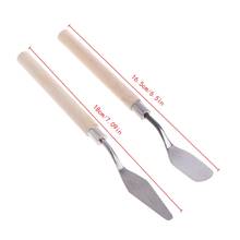 2Pcs Stainless Steel Palette Knife Spatula Scraper for Mixing Art Oil Painting 2024 - buy cheap