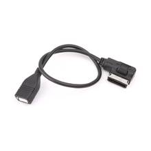 Cabo adaptador de áudio fêmea usb para mercedes benz, interface aux media 2024 - compre barato