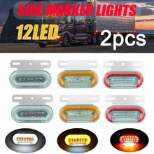 2x 12v/24v carro caminhão lado marcador luzes 12led carro luzes externas indicador de sinal lâmpada aviso luz da cauda 3 modos reboque caminhão 2024 - compre barato