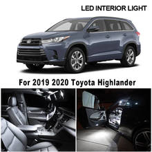 12 шт. белый Canbus без ошибок светодиодный светильник для дверей Toyota Highlander 2019 2020 2024 - купить недорого