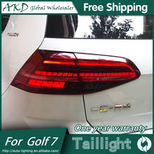 Lâmpada de led traseira estilo akd para vw golf 7 2004-2011 golf 7 mk7 gti compatível com luz de led drl + freio + estacionamento + sinal 2024 - compre barato