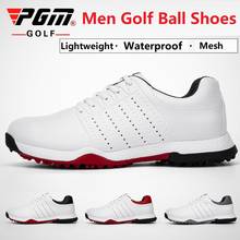 Pgm-zapatos de Golf para hombre, zapatillas impermeables para exteriores, antideslizantes, transpirables, ligeras 2024 - compra barato