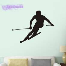 Ski Wall Sticker Decal Skiing Posters Board Vinyl Wall Decals Pegatina Decor Mural Ski Car Decal Sticker 2024 - buy cheap