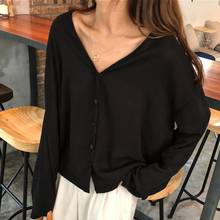 Female Long Sleeve Chiffon Blouse Women V Neck Tops Ladies Blouses Shirts 2024 - buy cheap