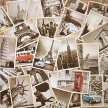 7packs/lot Students DIY Cards 32Pcs/set NEW Vintage architectural landscape travel card set Postcard set Greeting Card Gift Card 2024 - buy cheap