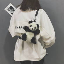 Crossbody Cartoon Bag Cute Animal Litter Panda Shoulder Package Backpack Schoolbag Baby Birthday Gift children plush doll toys 2024 - buy cheap