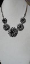 Guizhou Miao Ethnic Jewelry Handmade Miao Silver Item Pendant Filigree Flower Necklace 2024 - buy cheap