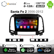 Ownice-reproductor multimedia con Android 128 y navegación GPS para Hyundai, Radio de coche 2DIN con procesador Octa Core, 6G + 10,0G, 4G LTE, para Hyundai Santa Fe 2 2006-2012 2024 - compra barato