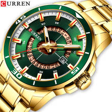 Мужские наручные часы Curren лучший бренд класса люкс модные кварцевые мужские часы Стальные водонепроницаемые спортивные наручные часы Мужские часы Relogio Masculino 2022 - купить недорого