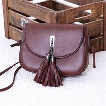 1Pc brand shoulder bag for women messenger bags ladies retro PU leather handbag purse with tassels female crossbody bag 2024 - buy cheap