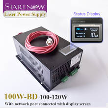 Startnow-fuente de alimentación láser CO2 100W-BD, 120W, con pantalla de visualización, 110V, PSU, MYJG-100, 220V, cortadora de tubos láser Co2 2024 - compra barato
