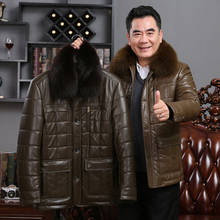 New Winter Thickened warm Men Thick Mens Fur Collar Coat Leather padded Jacket fashion casual plus size M L XL 2XL 3XL 4XL 2024 - buy cheap