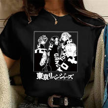 Новинка, футболка с японским аниме «Токийский призрак», Мужская футболка, кавайная футболка в стиле Харадзюку, футболка в стиле аниме, летние топы унисекс, Мужская футболка 2024 - купить недорого