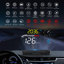 Head up-proyector diaplay HUD D1 para coche, Monitor de cabeza OBD OBD2, pantalla HUD automática, GPS Turbo, velocímetro digital, ordenador a bordo 2024 - compra barato
