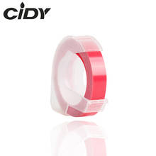 CIDY 1pcs Rosa cor Compatível para DYMO 1610 12965 1880 Xpress De Estampagem de Plástico Rótulo DYMO label maker 3D 9mm * 3m E101 MOTEX 2024 - compre barato