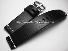 Watch Accessories Genuine Leather Watch Band Strap Black 20mm 22mm high quality Wristband Watchband Bracelet Handmade Watch belt 2024 - buy cheap