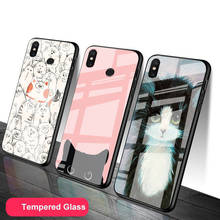 Kim Haskins Cat Tempered Glass Phone Case For Redmi Note 5 6 7 8 9 Pro Note8T Note9S Redmi8 9 Cover Shell 2024 - buy cheap