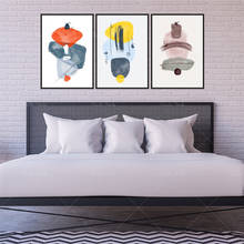 Bauhaus-Conjunto de 3 impresiones abstractas, impresiones artísticas de pared en amarillo, azul y rojo, imagen de impresión contemporáneo, póster de pared de galería, Decoración, regalo 2024 - compra barato