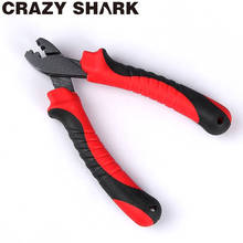 Crazy Shark-Alicates de engaste para pesca, cortador de línea de mangas de barril, tijeras, aparejos para ganchos de agarre, productos para pesca 2024 - compra barato