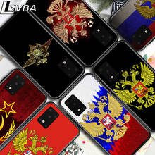 Emblema nacional de la bandera de Rusia para Samsung S20 Ultra Plus A91 A81 A71 A51 UW A41 A42 A31 A21 A21S A11 5G, funda negra brillante para teléfono 2024 - compra barato