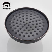 Shinesia Black Shower Head for Bathroom Shower Faucet Accessory 8 Inch Round Shape Oil Rubbed Bronze Color 2024 - buy cheap