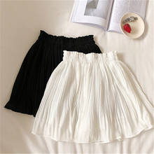 Minifalda de estilo coreano para mujer, Falda plisada de cintura alta, color blanco, negro y azul, primavera y verano, 2021 2024 - compra barato