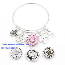 10PCS Mix Snap Bracelets Snap Jewelry Inspiration Buddha Yoga Charm Bracelet Adjustable Wire Bangle Bracelets for women pulsera 2024 - buy cheap