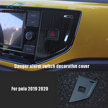Capa decorativa de alarme perigoso para volkswagen, acessório para automóveis polo 2019 2020 2024 - compre barato