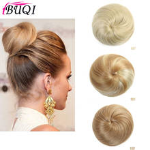 Buqi Straight Chignon Hair Clip In Hairpiece Extensions Bun for Adult Women Synthetic High Temperature Fiber Chignon 2024 - buy cheap