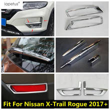 Lapetus Accessories For Nissan X-Trail X Trail T32 Rogue 2017 - 2020 Front Rear Fog Lamps Lights Frame / Window Wiper Cover Trim 2024 - buy cheap