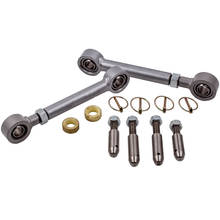 Links traseiros estendidos dianteiros da extremidade da barra de balanço para jeep wrangler jk 2007-2017 2.5" 2024 - compre barato