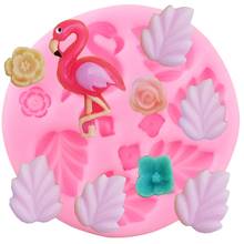 Tropical Theme Flamingos Silicone Molds Rose Flower Turtle leaf Candy Chocolate Fondant Mold Baby Birthday Cake Decorating Tools 2024 - buy cheap