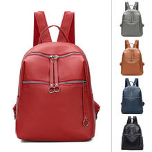 Fashion Women's Backpack Travel PU Leather Rucksack School Shoulder Bag 2024 - buy cheap