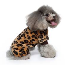 12 13 Styles Soft Leopard Print Pajamas Pet Dog Clothes Coat Costume Yorkshire Chihuahua Dog Clothing Small Puppy Dog Coat 2024 - купить недорого
