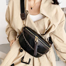 Casual Shoulder Bags For Women 2020 Solid Color Trendy Leather Female Crossbody Bag Women Waist Bag Quality Purse And Handbag 2024 - buy cheap