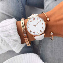 2020 модные женские часы, простые модные повседневные женские кварцевые часы с большим циферблатом, наручные часы с кожаным ремешком, женские часы 2024 - купить недорого