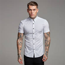 New Spring Summer Brand Mens Casual Fashion Breathable Sports Short Cool  Fitness Clothing Turn-down Collar Short Sleeve Shirts 2024 - buy cheap