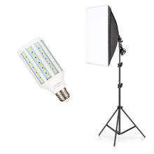 Photo Studio Softbox Tent 50x70cm with Single Lamp Holder For Photographic E27 Continuous Lighting With light stand and 20w bulb 2024 - buy cheap