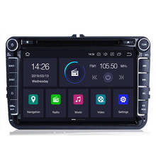 Автомобильный мультимедийный плеер Android10 4 + 64G GPS 2 Din для VW/Golf/Tiguan/Skoda/Fabia/Rapid/Seat/Leon Canbus Automotivo DVD Радио DSP 2024 - купить недорого